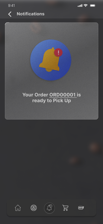 Original employee order-ready notification